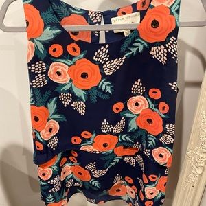 RARE: Rifle Paper Co. x Lauren Conrad Blouse - L